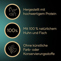 SHEBA Filets Adult Katzenfutter in Sauce mit Huhn, Hochseefisch und Garnelen 16 x 60g Schale