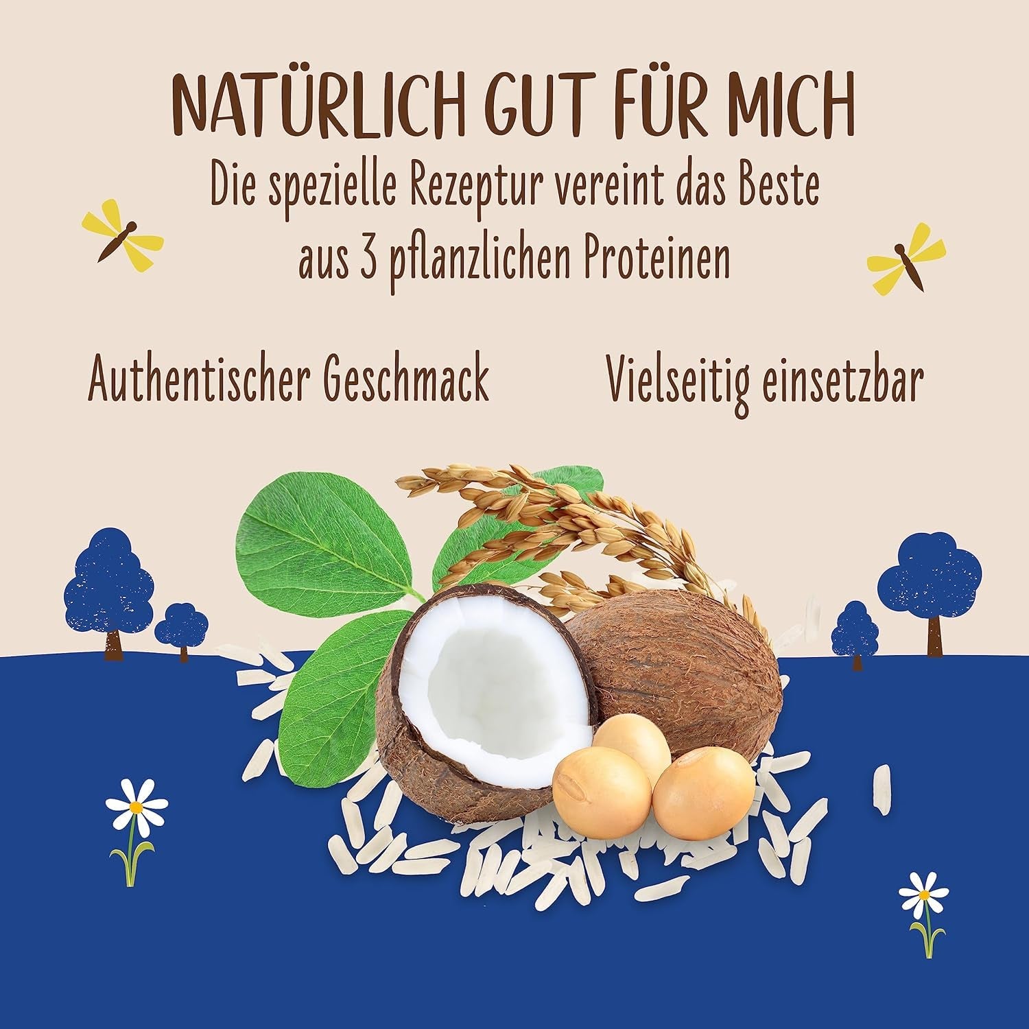 Allos Bio Ohne Muhhh 3,5% | Milchalternatíva | Ital auf Pflanzenbasis | vegán | schäumbar | tökéletes kávéhoz laktózmentes | Kalcium- és vitaminforrások | Reich an Protein | 1 liter (6 db)