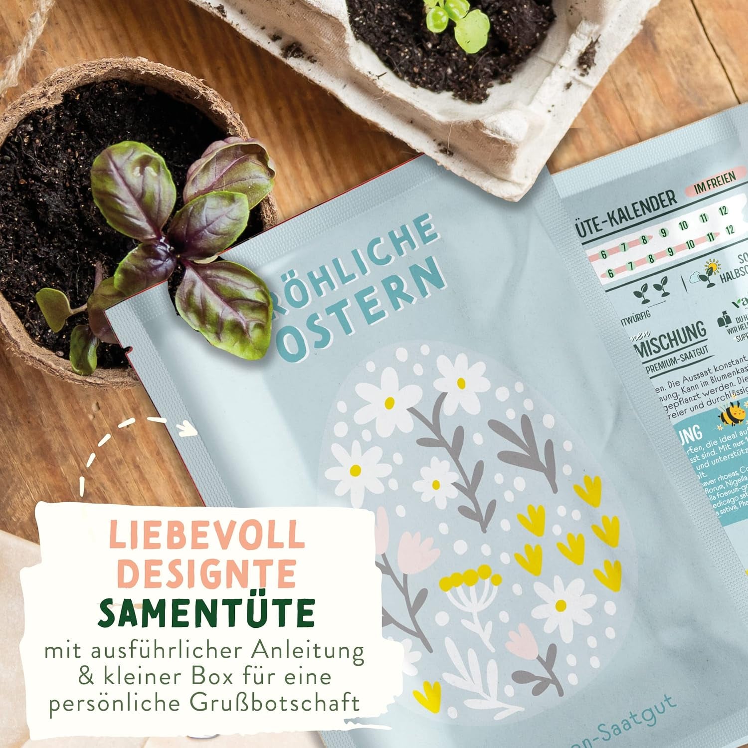 Vadvirág-réti magvak | Húsvéti ajándék virágmagok, húsvéti fűmagok | Húsvéti virágmagok és húsvéti ajándékok gyerekeknek | Vadvirágmag | Csomag magok egy vadvirágos réthez