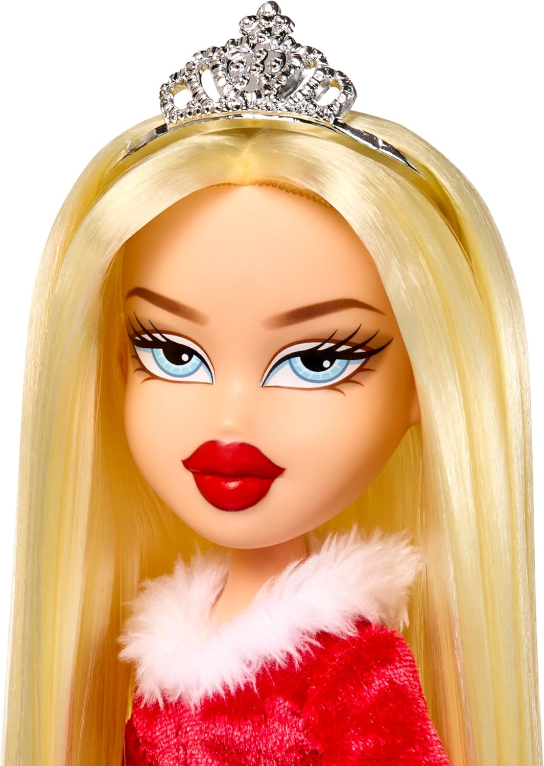 Bratz Very Merry Cloe – Modepuppe mit Echter Mode und Accessoires, Spezielles Weihnachtsthema, Festtagsverpackung, Niedliches Spielzeug für Mädchen, Rot