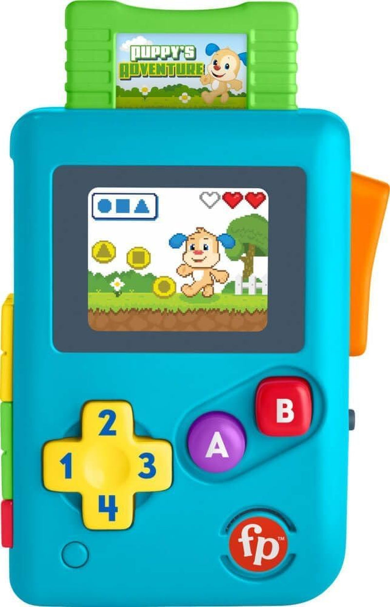 Fisher-Price HBC86 - Learning fun Lil' Gamer, jucărie muzicală de învățare și activitate, versiunea în limba germană, pentru bebeluși și copii mici de la 6 la 36 de luni Jucarii Bebe Naty Shop