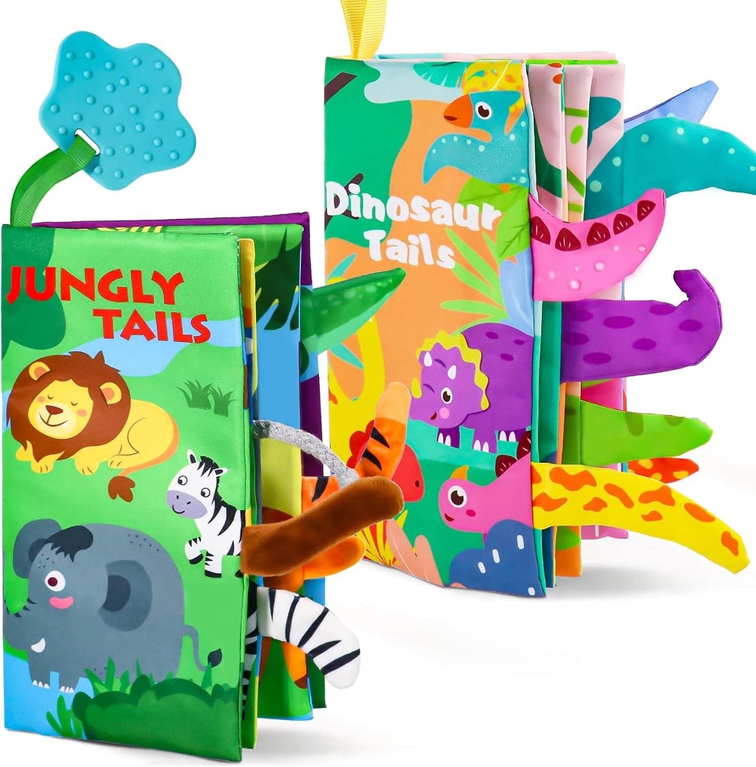 Akokie carte tactilă jucărie pentru copii de la 3 luni Carte Montessori jucărie pentru copii 0-6 luni carte pentru copii cadou pentru copii băiat fată jucărie senzorială carte de pânză jucărie pentru copii de la 3 6 9 luni Jucarii Bebe Naty Shop Cartea animalelor