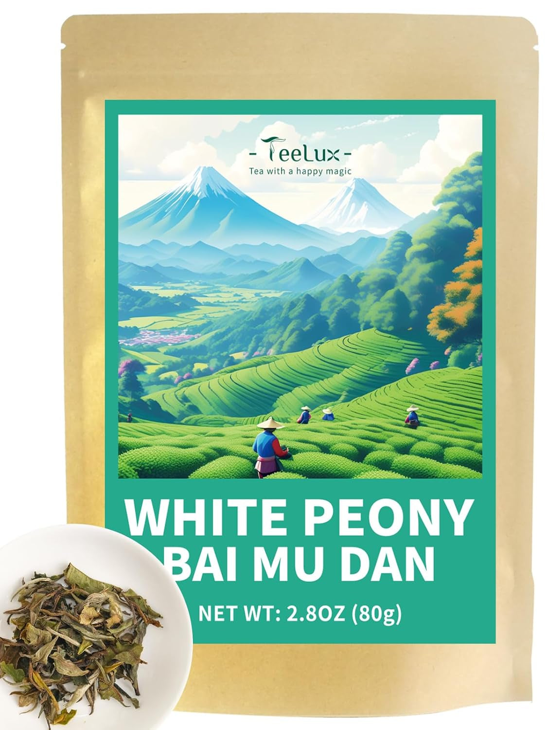 Ceai verde premium Teelux vrac 200 g din China, vegan, răcoritor, bogat în antioxidanți, ceai verde natural pur, frunze de ceai vrac