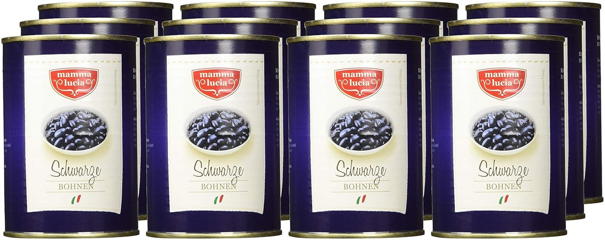 Fekete bab, 12 db-os csomag (12 x 425 ml)