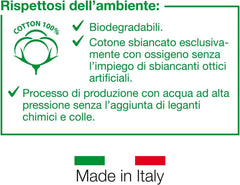 GOLD BABY egészségügyi betét, 15 db-os csomag, Gyermekek, 100% hidrofil pamut, 40 x 80 cm, Hipoallergén és biológiailag lebomló, Bőrgyógyászatilag tesztelt, Olaszországban készült Baba nedves törlőkendő Naty Shop