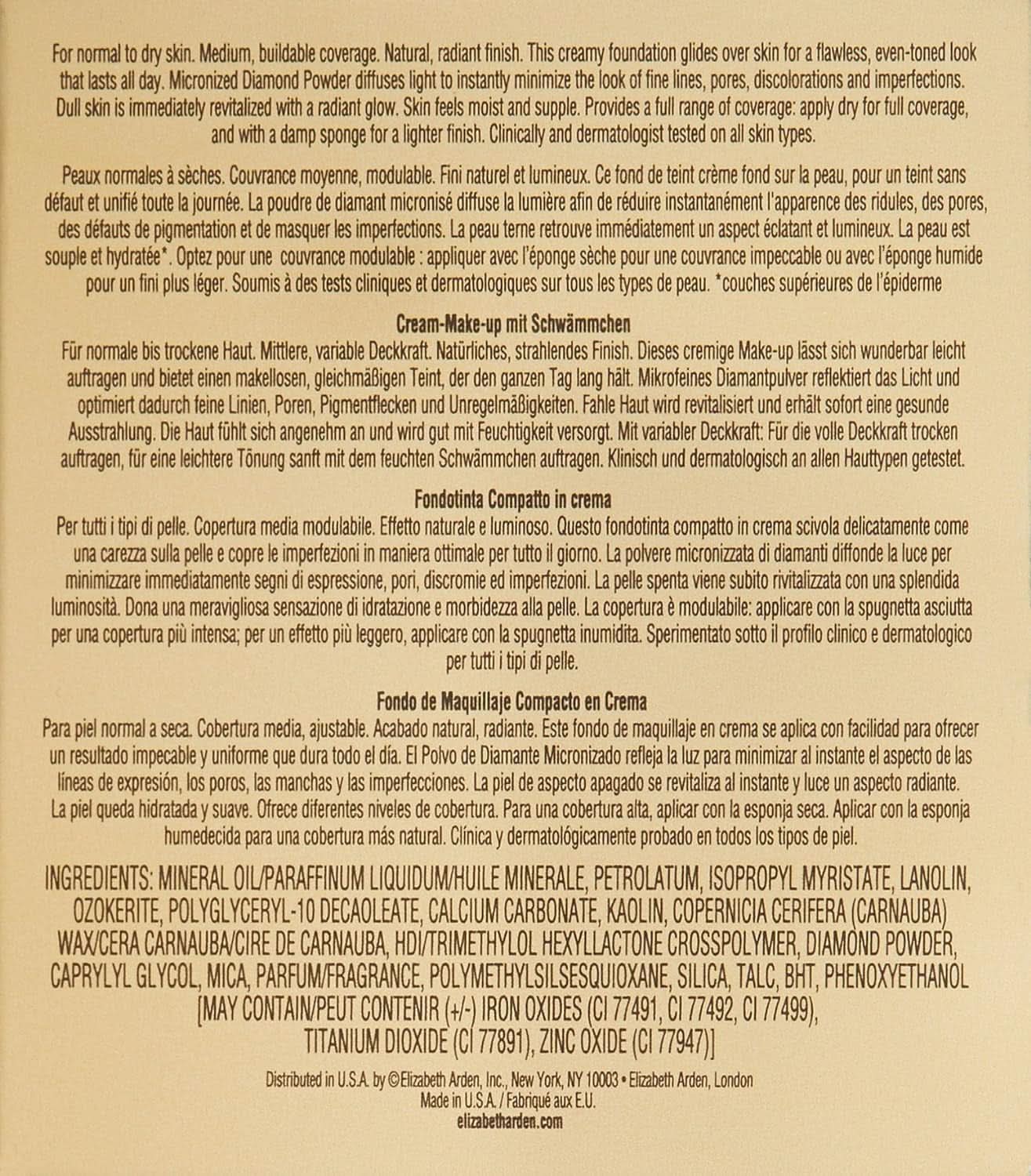 Elizabeth Arden Flawless Finish Sponge-On Cream Makeup Cosmetice si Infrumusetare Naty Shop