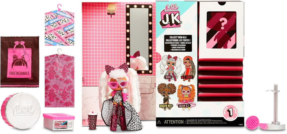 LOL Surprise JK Mini-Modepuppe - 15 meglepetés, felszerelés és kiegészítők - Ab 6 Jahren - Sammlerstück - Diva