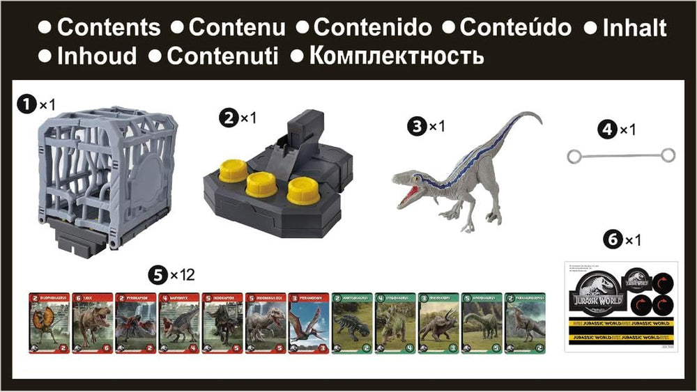 EPOCH Games, Jurassic World - Cage Breaker, 7523, Dinosaurier Spielzeug, Brettspiel für Kinder ab 4 Jahren