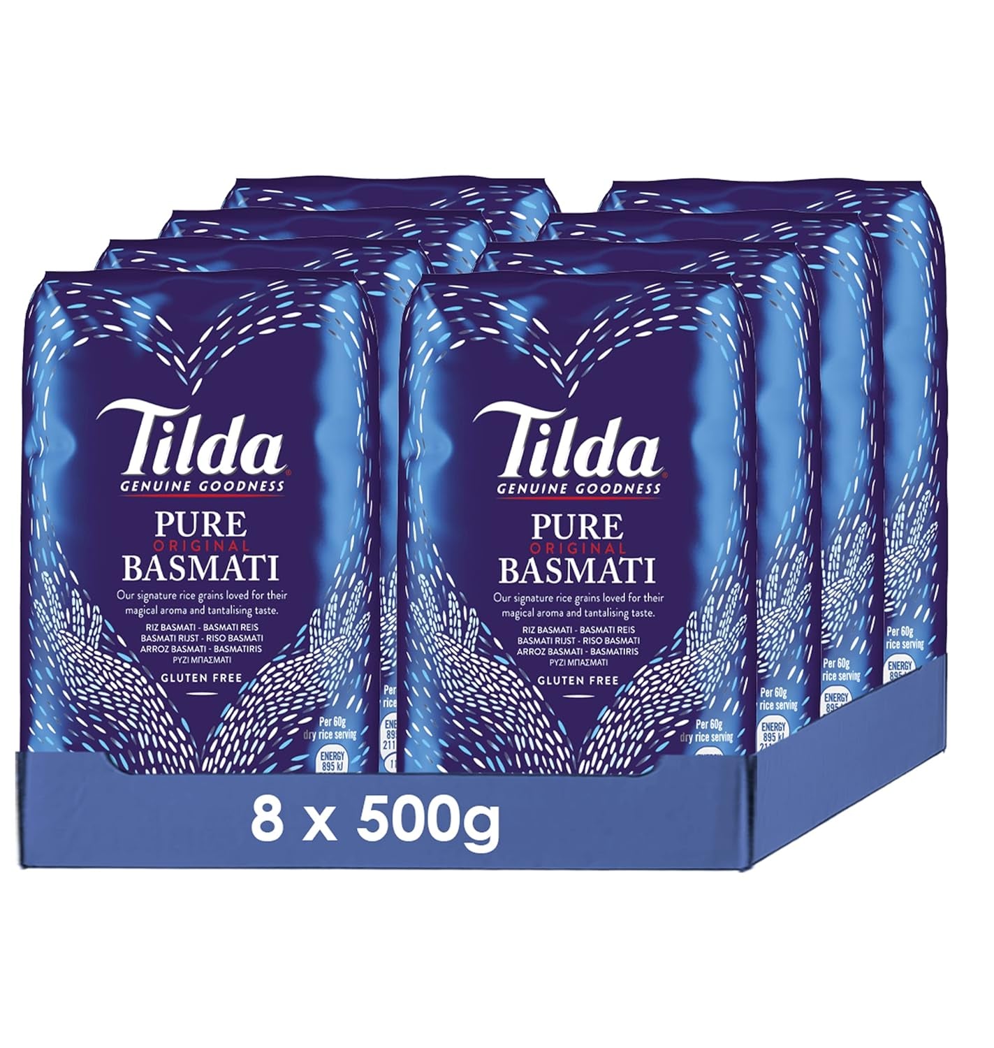Tilda Pure Original Basmati rizs, 8 db (8x500g) csomag