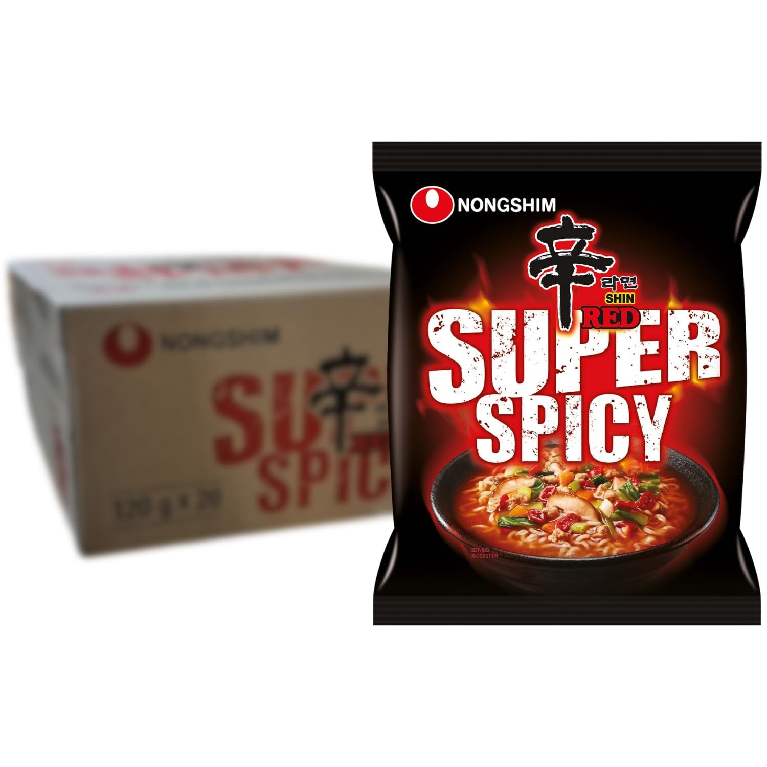 Nongshim - Shin Ramyun instant tészta - Több csomag (20 x 120 g) - A termék kialakítása eltérő lehet