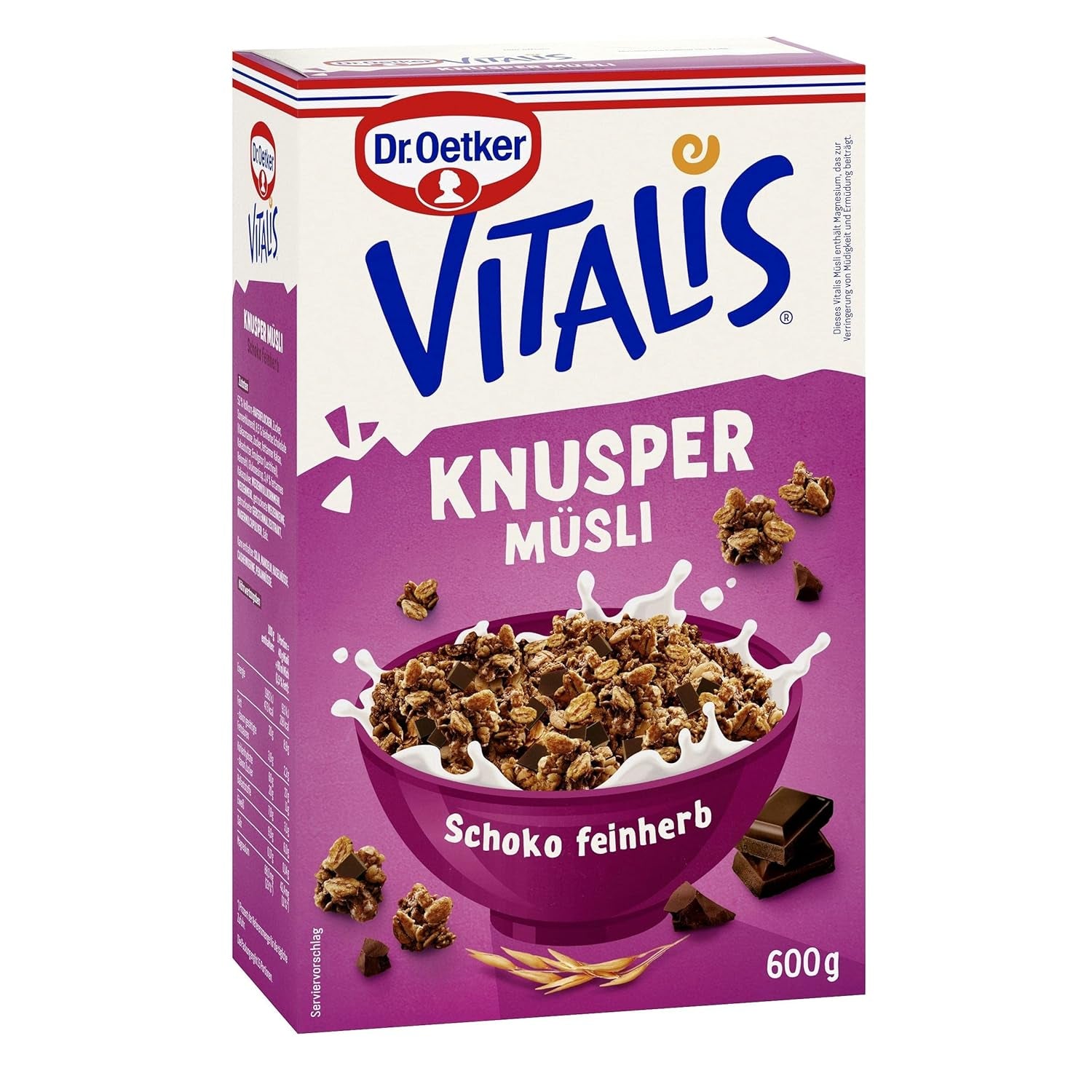 Dr. Oetker Vitalis Crunchy Flakes: Ropogós müzli kukoricapehellyel és manduladarabokkal, 5 db (5 x 600g) csomag