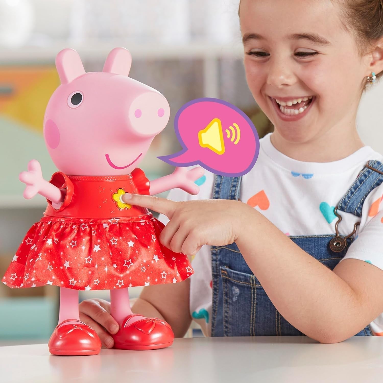 Păpușa Peppa Pig Peppa'S Mud Puddle Party - versiune germană, roz sau roz Papusi Naty Shop