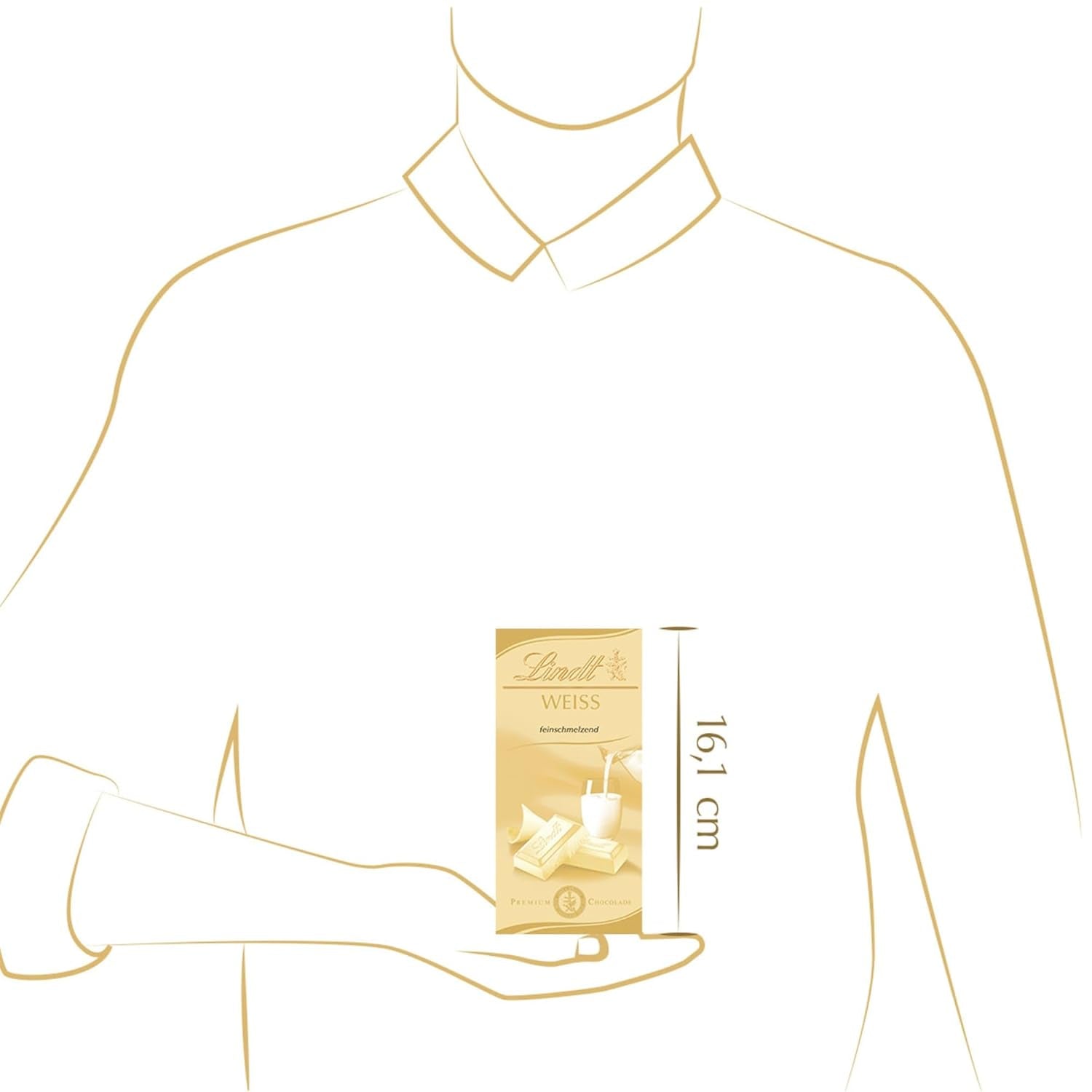 Lindt finomolvasztott fehér csokoládé, 100 gramm csokoládé cukorka Naty Shop