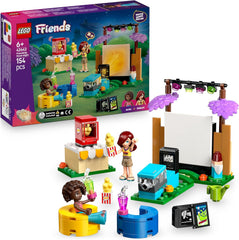 LEGO Friends Friendship Movie Night játék 6 évesnél idősebb lányoknak - beleértve 2 mini baba, egy képernyő és egy világos tégla projektor - Kreatív építőkészlet - 42642