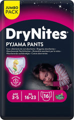 Huggies DryNites hálóruha lányoknak, 3-5 éves korig (16-23 kg), 2 x 16 db