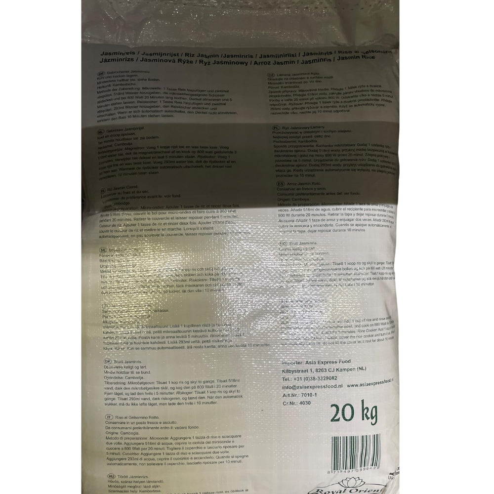 Royal Orient – ​​jázminrizs – (1 x 20 kg)