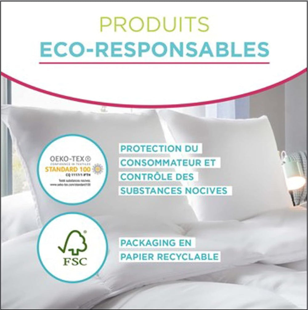 Blanrève - Serenité paplan - Poratka kezelés - Mérsékelt 300 G/M² - 140 X 200 Cm - Egyszemélyes ágyhoz - Mosógépben mosható, fehér Paplanok és paplanok Naty Shop