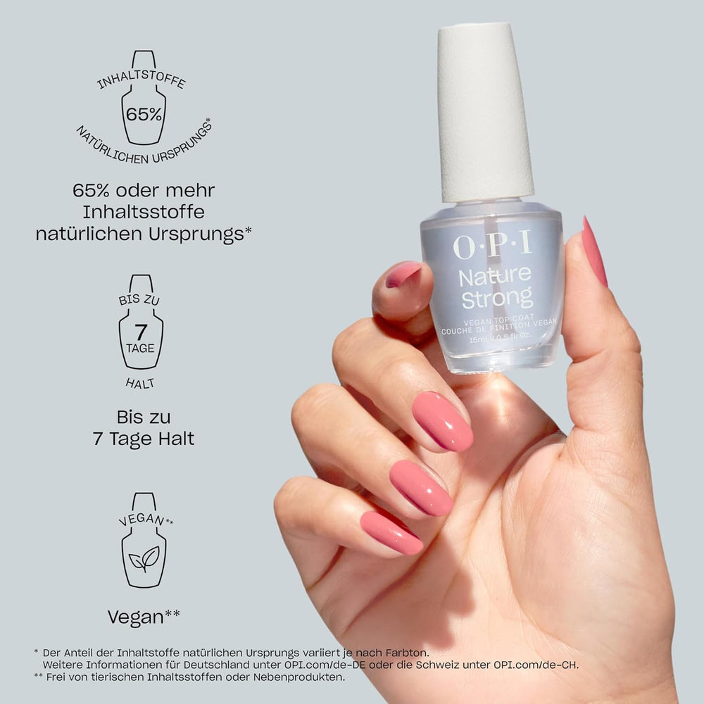 OPI Nature Strong Pink and Nude Shades - hosszantartó körömlakk innovatív, természetes összetevőket tartalmazó vegán formulával - a fényes körmökért
