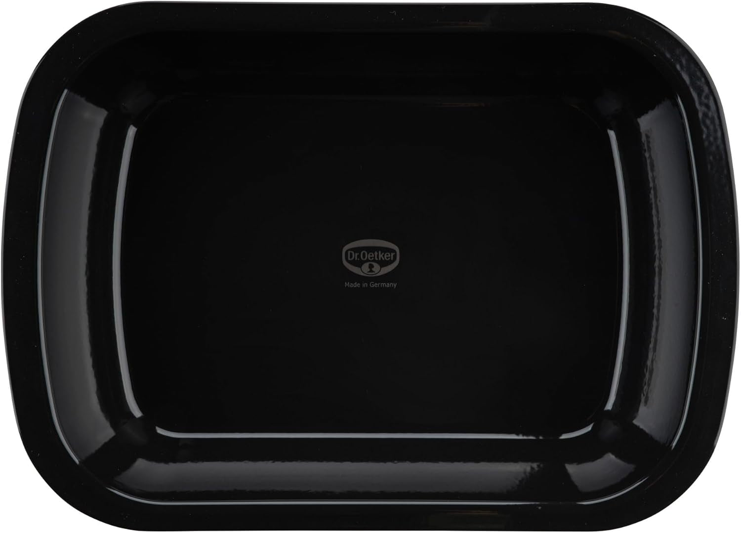 Dr. Oetker Back-Idee Kreativ Dessert- Und Auflaufform Aus Enamelle, 39,5 X 28 X 6,5 cm– Hitzebeständig Bis 400°C, Schnittfest, Kratzfest, Induktionsgeeignet, Schwarz Formák és sütőlapok Naty Shop