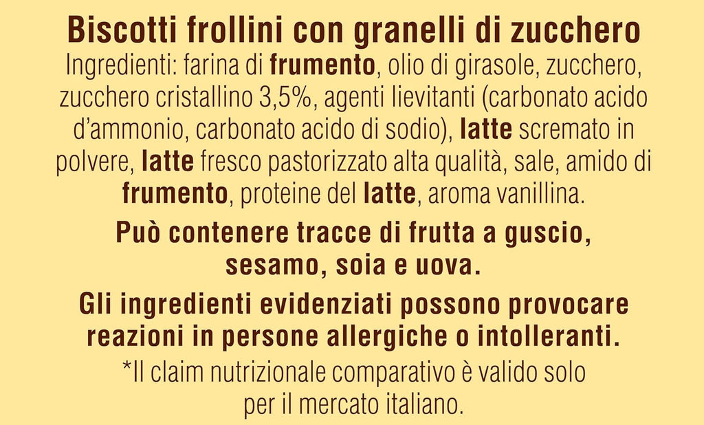Biscuiți White Mill Frollini Galletti cu lapte proaspăt, 100% italieni, 350 g