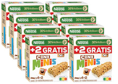 NESTLÉ CINI MINIS fahéjszeletek, teljes kiőrlésű kalcium ropogós snack, 8 csomag (egyenként 4 x 25 g)