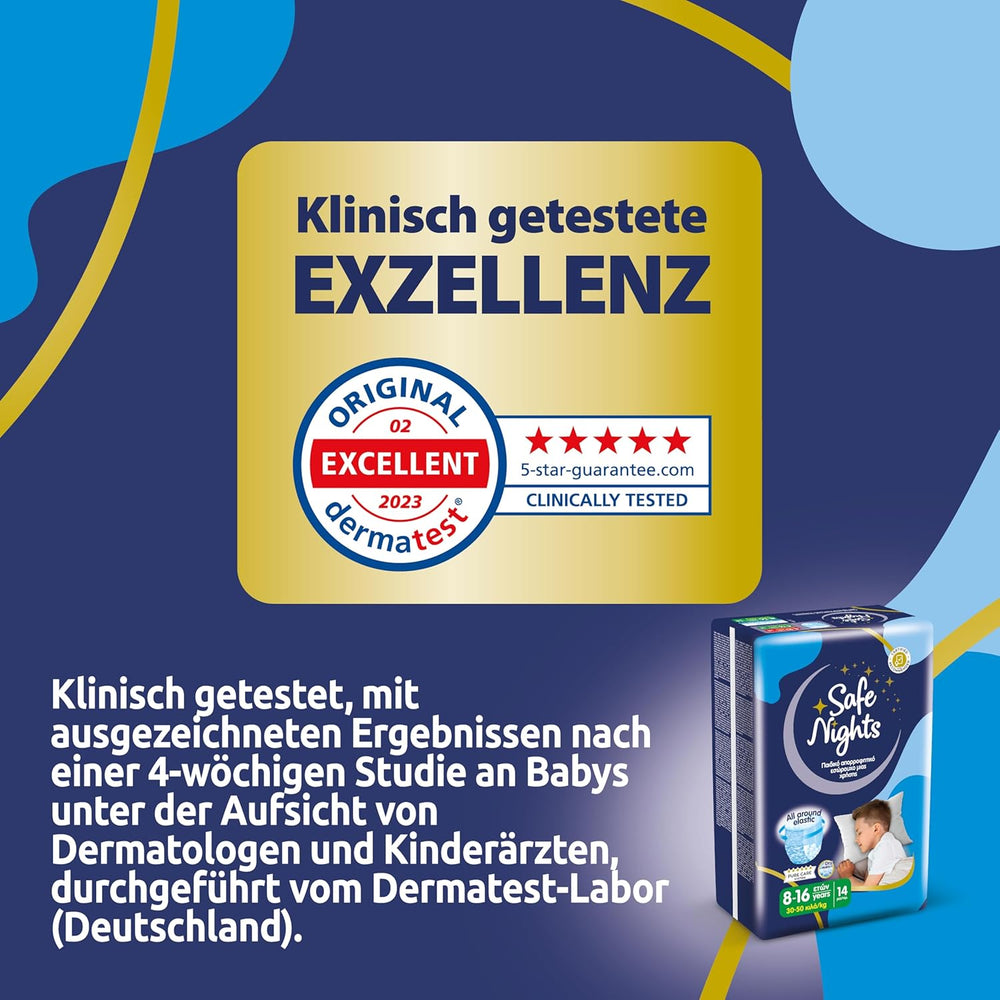 Safe Nights Boy, hálónadrág 8-16 éves korig (30-50 kg), 84 db