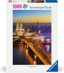 Ravensburger Puzzle 12000364 1000 piese - Leuchtendes Köln - Puzzle pentru adulți și copii de la 14 ani, Puzzle cu motivul orașului Köln, [Exclusiv la Amazon] Puzzle Naty Shop