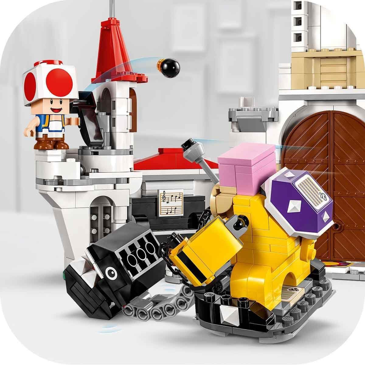 LEGO Super Mario Roy csatája a gombapalotában kalandkészlet Nintendo karakterekkel Ajándék lányoknak, fiúknak és játékosoknak 7 éves 71435 építőkészletek Besuche den LEGO-Store