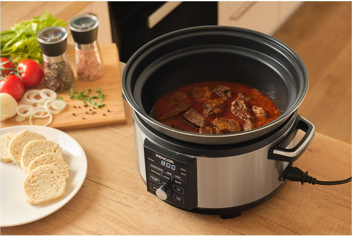 Lassú tűzhely SPR 5520SS SENCOR Slow Cooker Naty Shop