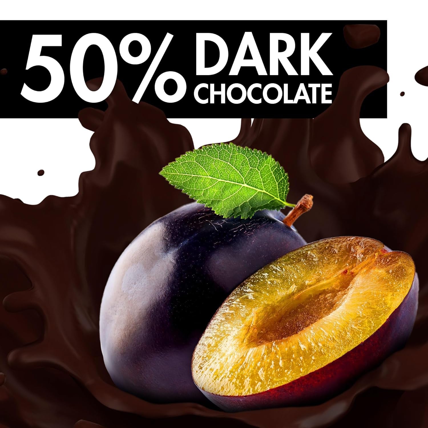 Szilva Madeirán – 220g – Marcipán különlegesség gyümölccsel és alkohollal – 8 db étcsokoládé érme szilva zselével és madeirai borral – Ajándékötlet