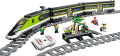 LEGO City Passenger Express vonat, távirányítós vonatkészlet, vasúti játék fényszórókkal, 2 kocsi és 24 sín elem, ajándék gyerekeknek, fiúknak és lányoknak 60337 építőkészletek Besuche den LEGO-Store