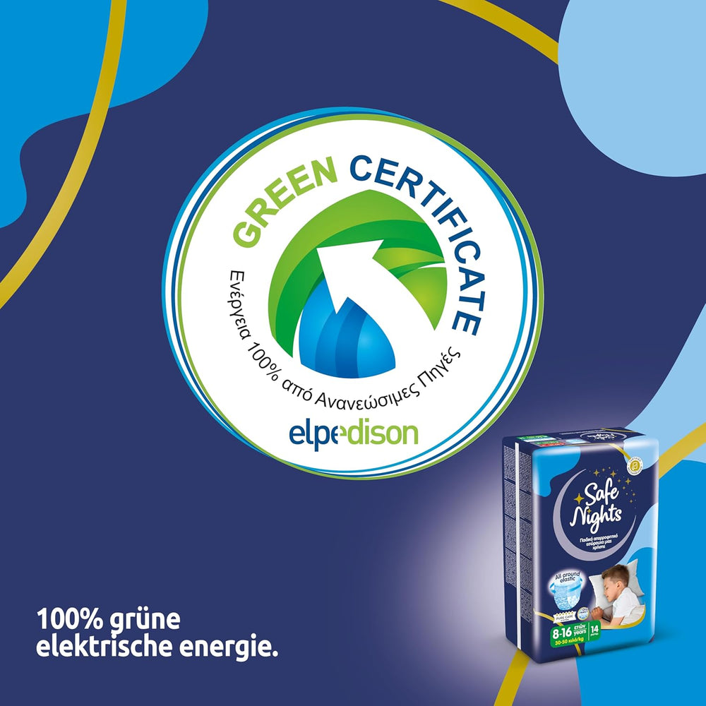 Safe Nights Boy, hálónadrág 8-16 éves korig (30-50 kg), 84 db