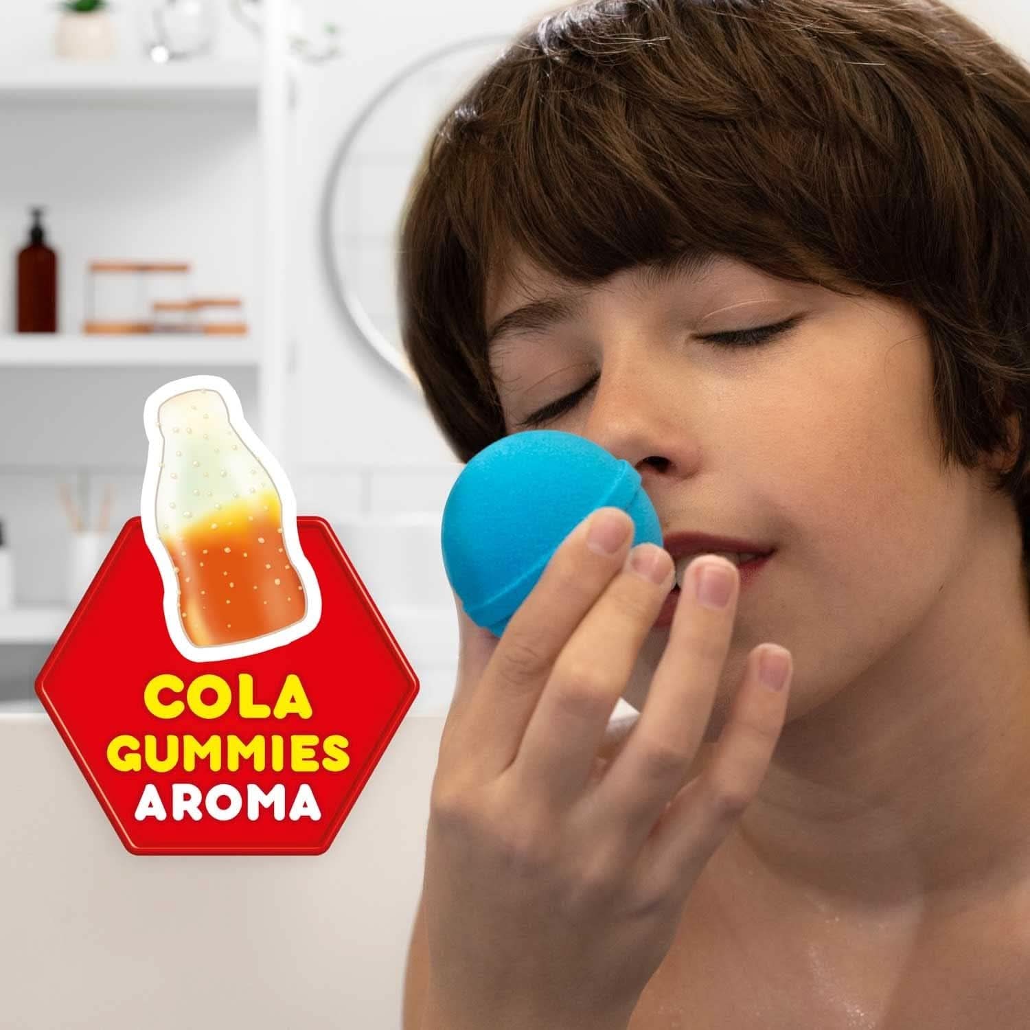 INKEE SURPRISE PAW PATROL, Bomba de baie pentru copii cu surpriză, aromă de gumă de cola, efect de spumă, 80 grame Duș și baie Naty Shop