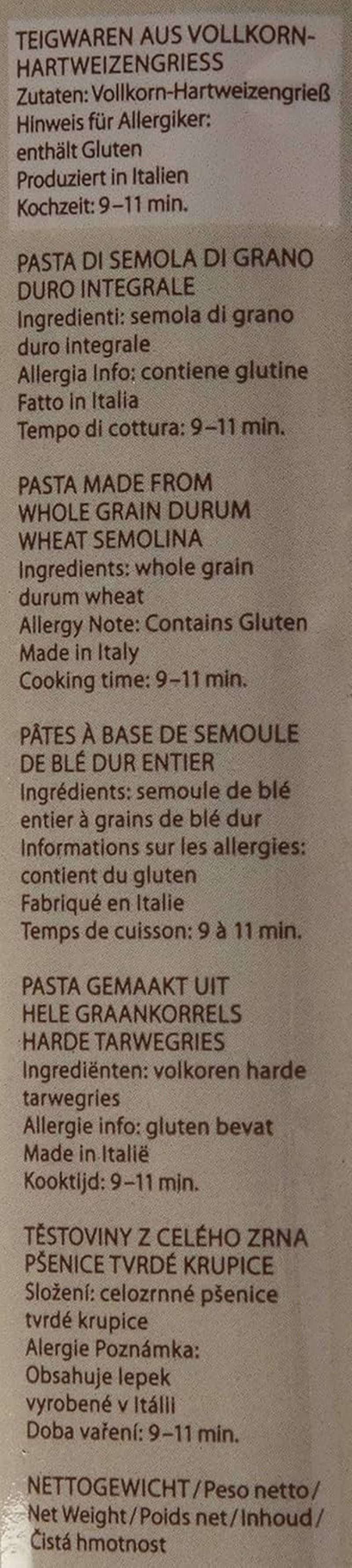 Spagetti egész tészta, 500 g