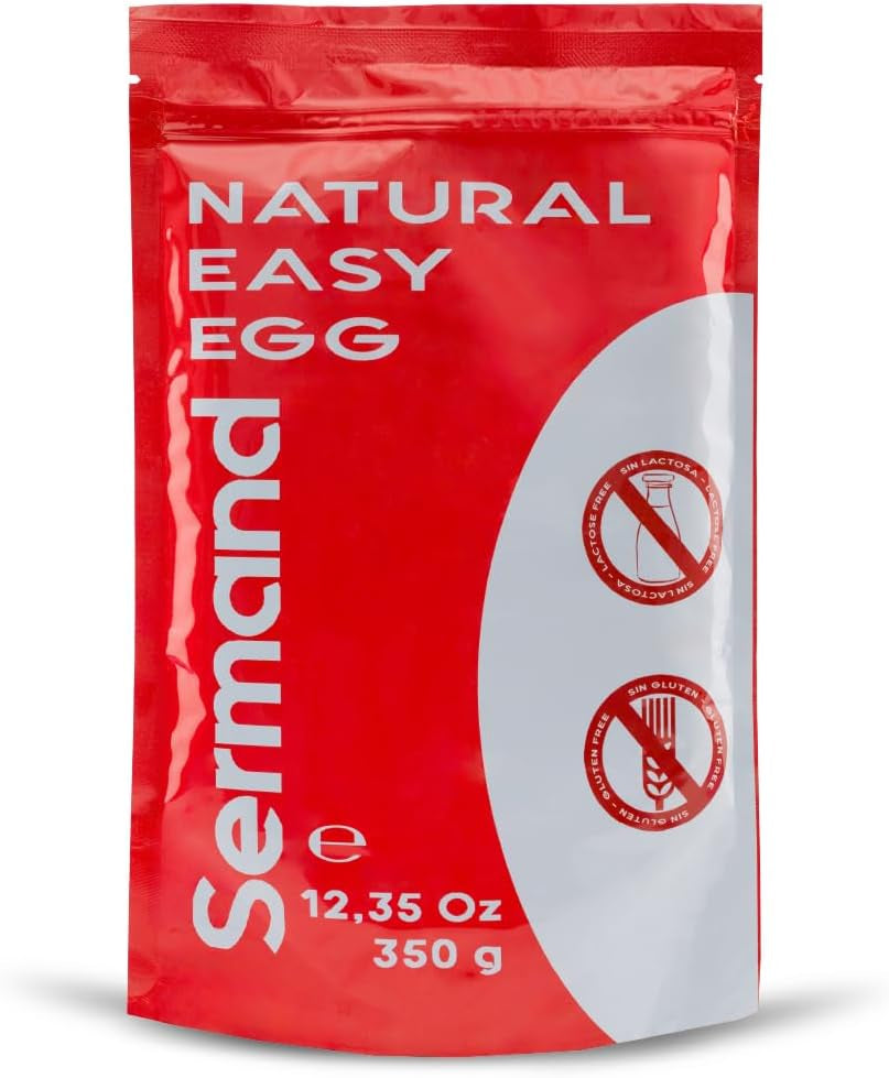 Eiklarpulver (350g) | Getrocknetes Eiklar Pulver | Eialbumin für Backen & Kochen | Ohne Zusatztoffe | Laktózmentes Zip-Bag csomagolás