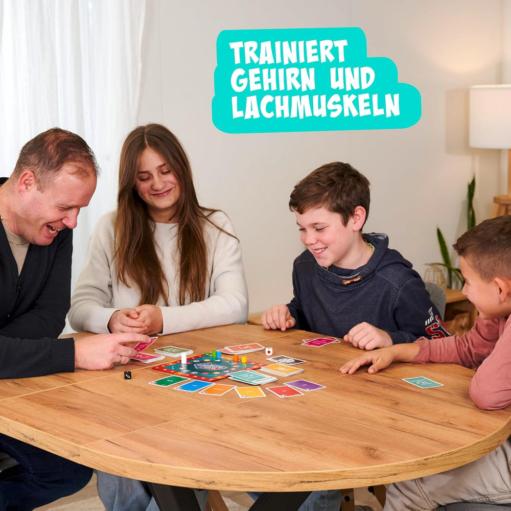 Noris 606062080 - Gegenteil Spiel (Brettspiel from 10 Jahre) - kombinierbar mit dem Kartenspiel - verrücktes Konzentrationspiel für Kinder und Erwachsene für 3-6 Spieler