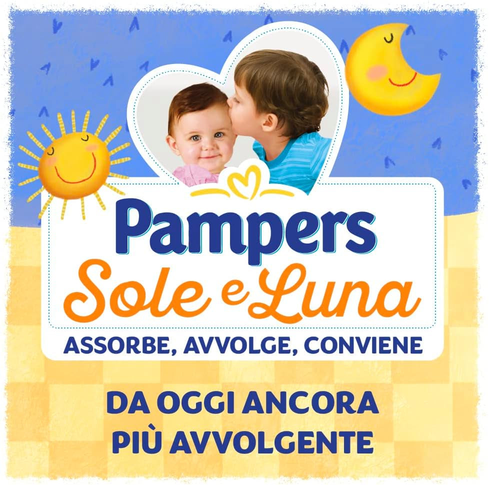 Pampers Sun and Moon pelenka, unisex, junior, 5-ös méret (11-25 kg), 120 pelenka