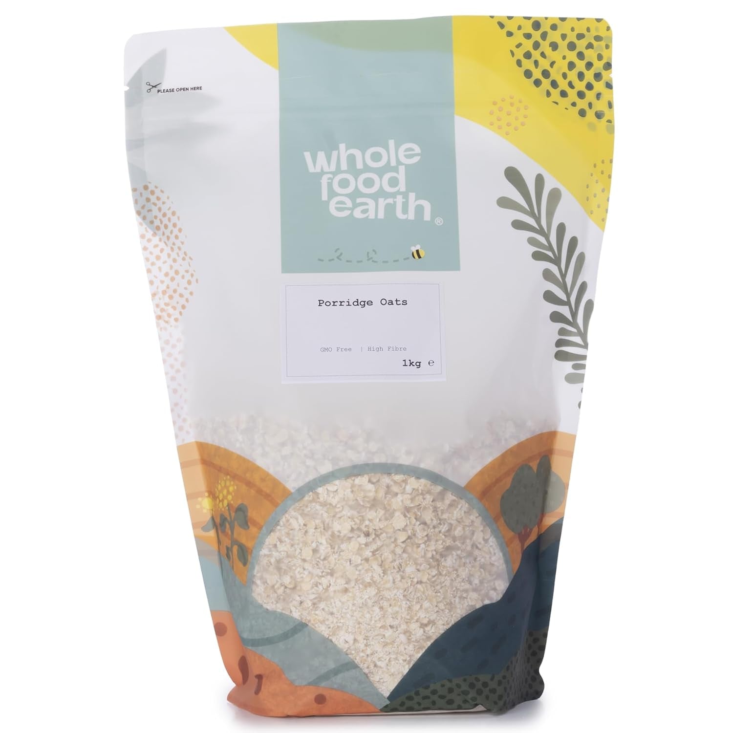 Wholefood Earth - Bio zabkása 3 kg | Nem GMO | Vegán | Rostban gazdag