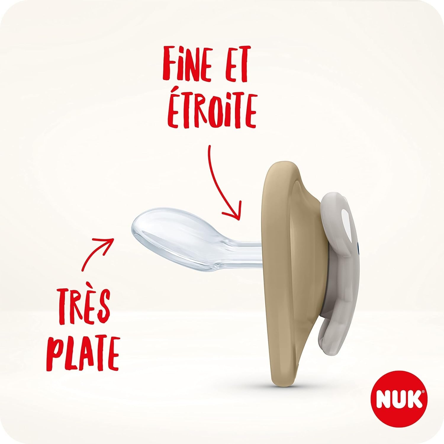 Suzete NUK Space Night | 6-18 luni | Suzete cu fante de ventilație extra-mari, strălucesc în întuneric | Silicon fără BPA | Vulpe și Buburuză | Pachet de 2