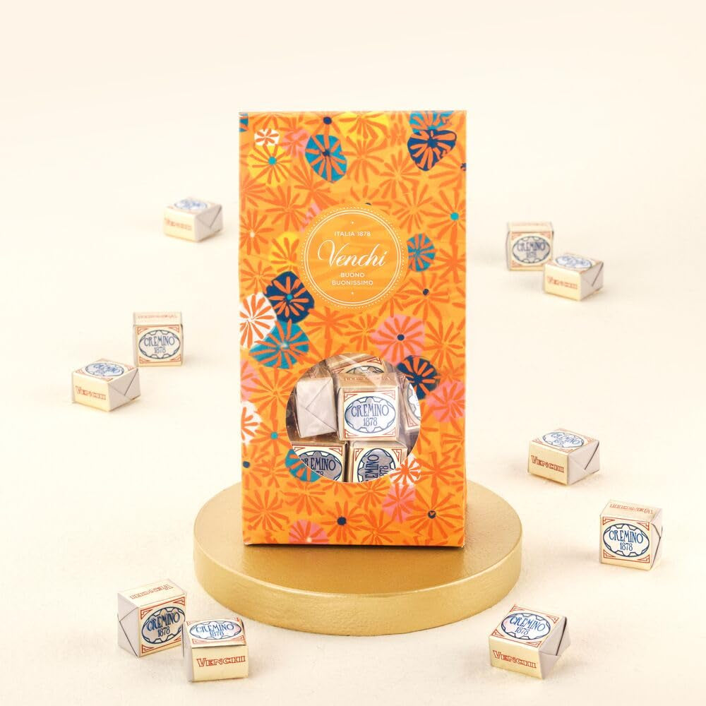 Venchi – Murrine kollekció – Cremino 1878 csokoládé díszdoboz, 300 g – OFJ Piemont erdei mogyoróval – Gianduia – Ajándékötlet – Gluténmentes