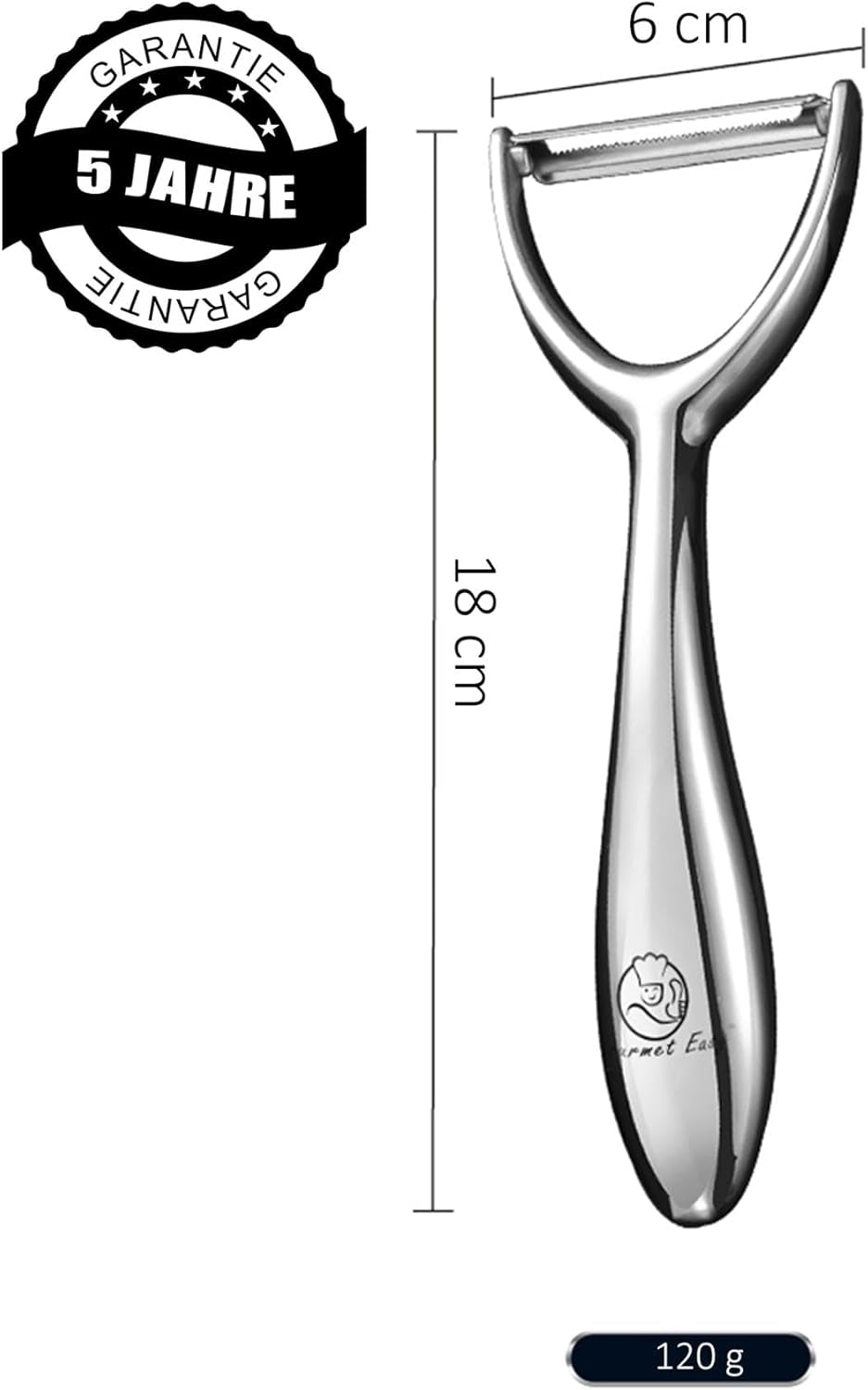 Prémium rozsdamentes acél gyümölcs- és zöldséghámozó Naty Shop hámozó