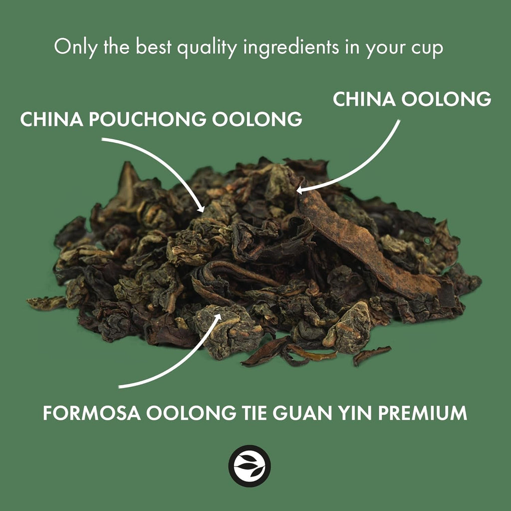 „Oolong Imperial BIO” Ceai Oolong din China vrac, fără aromă, ingrediente naturale Cutie de 150 grame de la Alveus