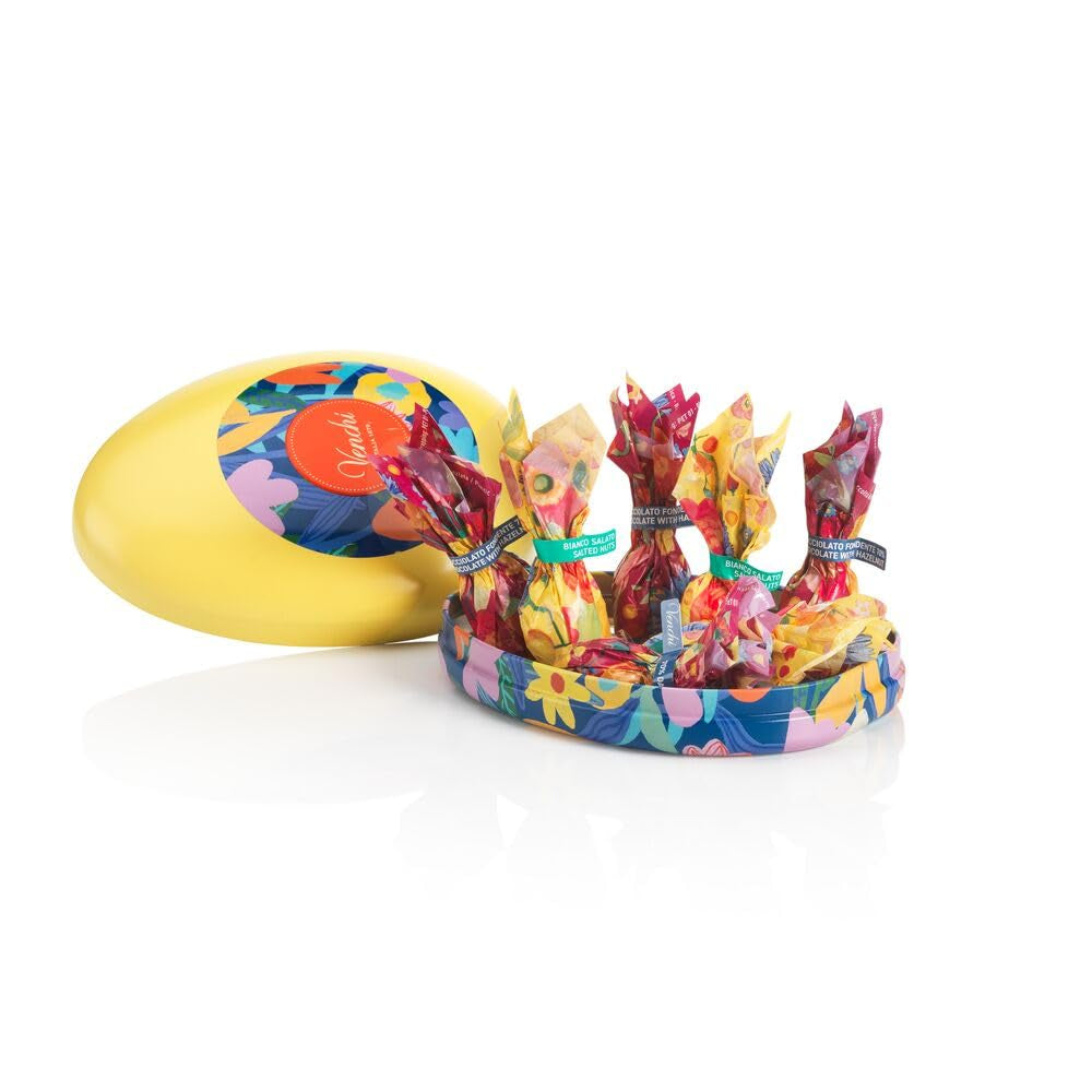 Salvadanaio di latta ovetti di cioccolatoval 100 g