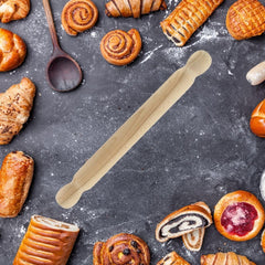 Fackelmann 3154050 Teigrolle aus Holz, einteilig, 40 cm, barna