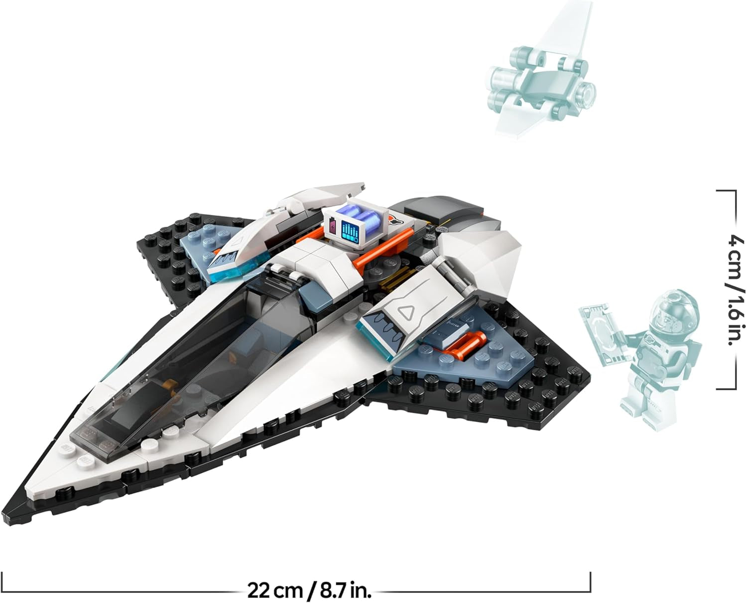 LEGO City Raumschiff, Weltraum-Spielzeug és Space Shuttle für Kinder zum Baen, Jungen und Mädchen ab 6 Jahren, Set mit Astronaut-Figur 60430