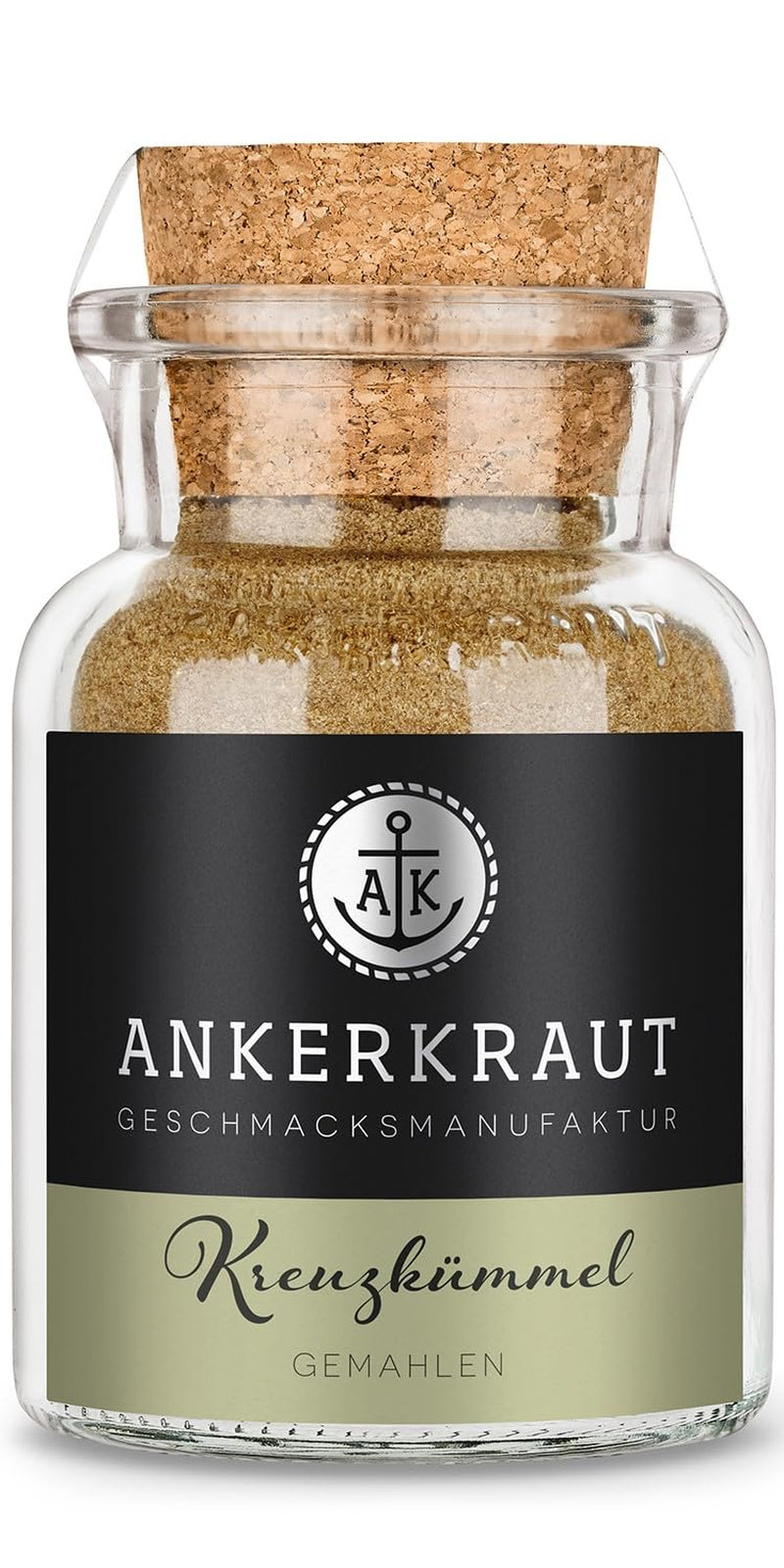 Ankerkraut Kreuzkümmel gemahlen, Würziges Aroma für authentice Gerichte aus der internationalen Küche, 75 g im Korkenglas