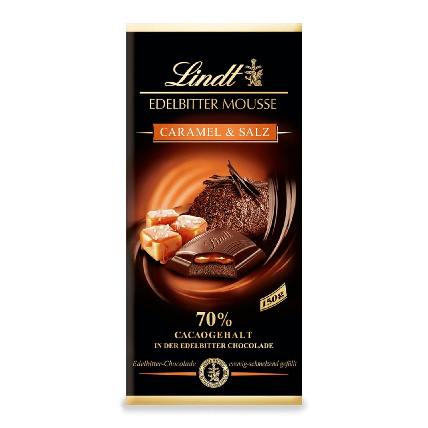 Lindt étcsokoládé hab chilivel és cseresznyével | Rúd 150g | 70%-os kakaótartalommal, étcsokoládé mousse töltelékkel és cseresznye chilivel | Csokoládé | Étcsokoládé