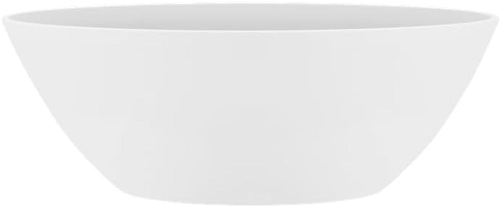 elho Brussels Oval 36 - Ghiveci de flori de interior - Ø 36,0 x Î 13,1 cm - Alb/Alb