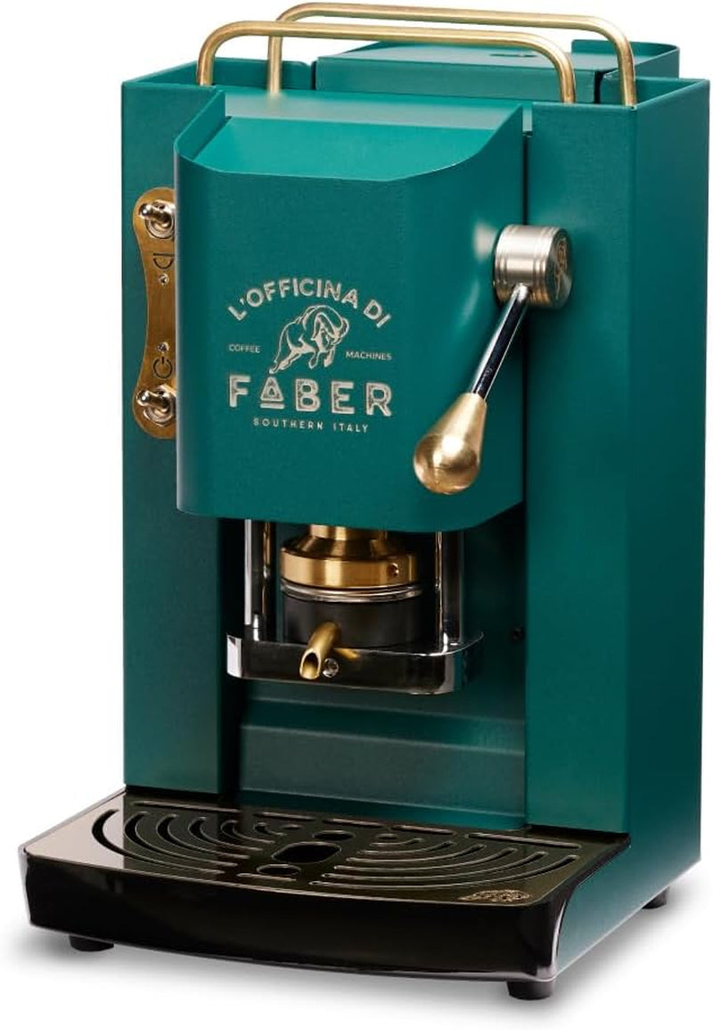 Espressor Faber Pro Deluxe din alamă cu capsule de hârtie Ese 44 mm