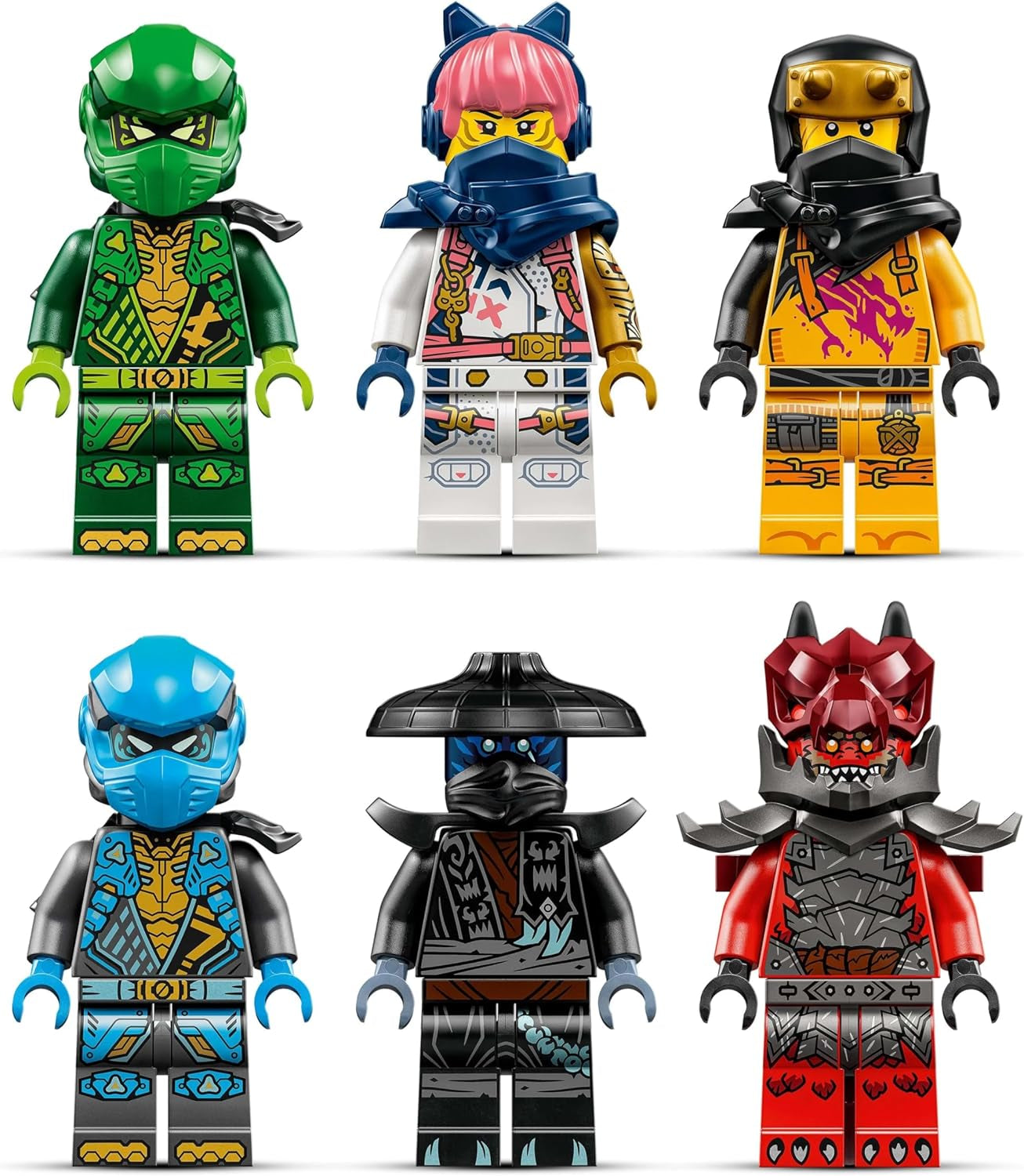 LEGO NINJAGO Chaos Dragon Thundertooth - Játék 6 nindzsa minifigurával - Szerepjátékos építőkészlet fiúknak és lányoknak 8 éves kor felett - Ajándékok Rise of the Dragons TV sorozat rajongóinak 71832 Építőkészletek Beuche den LEGO-Store
